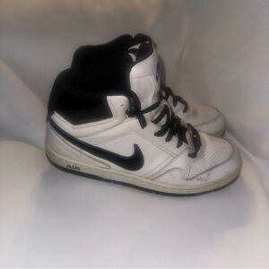 Nike Black and White High-Top Sneakers